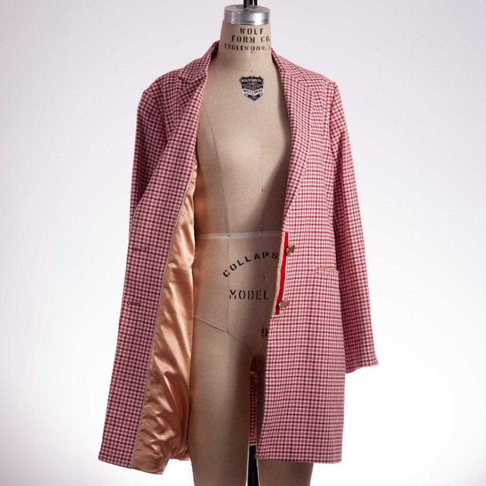 Mos Mosh Size 44 Houndstooth Coat